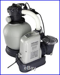 Intex 1600 GPH Saltwater System & Sand Filter Pump Swimming Pool Set 56677EG