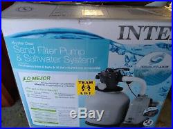 Intex 2650 GPH Sand Filter Pump & Saltwater System Set with Deluxe Maintenance Kit