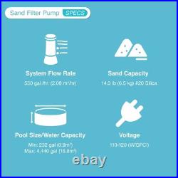Intex 26641EG Krystal Clear Sand Filter Pump & OptiFlow Premium Pool Filter Sand