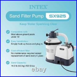 Intex 26641EG Krystal Clear Sand Filter Pump & OptiFlow Premium Pool Filter Sand
