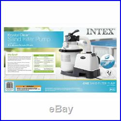 Intex 26643EG 1200 GPH Above Ground Pool Sand Filter Pump with Automatic Timer