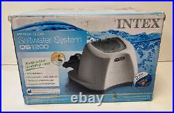 Intex 26669EG Krystal Clear Saltwater System 120V CG26669 Pool 15000 Gal Grey