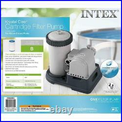 Intex 28633EG Krystal Clear Cartridge Filter Pump for Above Ground Pools