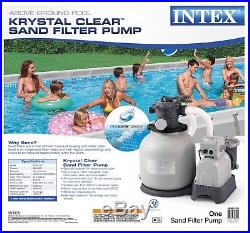 Intex 28651EG Krystal Clear 3000 GPH Above Ground Swimming Pool Sand Filter Pump