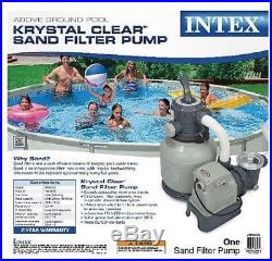 Intex 2,100 GPH Sand Filter Pump Swimming Pool Above Ground 35 GPM 2100 GPH NEW