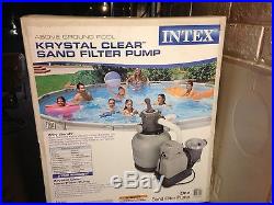 Intex 2,150 GPH Above Ground Pool Krystal Clear Sand Filter Pump