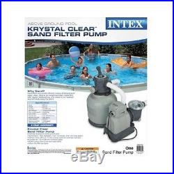 Intex 2,150 GPH Above Ground Pool Krystal Clear Sand Filter Pump Swimming Pool