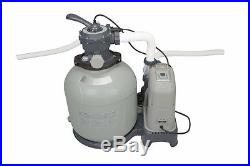 Intex Above Ground Pool Sand Filter Pump with Saltwater System. 95 HP 2,200 GPH