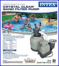 Intex Krystal Clear 2150 GPH 3/4 HP Swimming Pool 14 Sand Filter Pump 28647EG