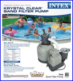 Intex Krystal Clear 2150 GPH 3/4 HP Swimming Pool 14 Sand Filter Pump 28647EG