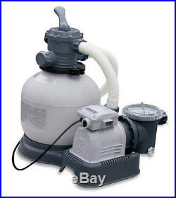 Intex Krystal Clear 2800 GPH Sand Filter Pump & 15000 Gal Saltwater Chlorinator