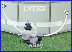 Intex Krystal Clear 2800 GPH Sand Filter Pump & 15000 Gal Saltwater Chlorinator