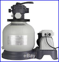 Intex Krystal Clear 2800 GPH Sand Filter Pump & 15000 Gal Saltwater Chlorinator