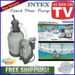 Intex Krystal Clear 3000 GPH Above Ground Swimming Pool Sand Filter Pump 28651EG