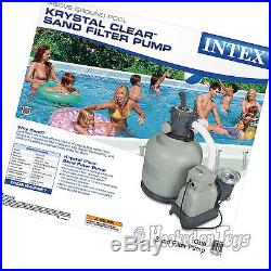 Intex Krystal Clear 3000 GPH Sand Filter Pump for Above Ground Pool 28651EG