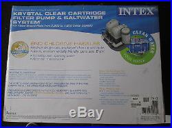 Intex Krystal Clear Cartridge Filter Pump & Saltwater System(Above Ground Pools)