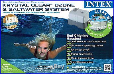 Intex Krystal Clear Ozone & Saltwater Swimming Pool System w/ GFCI 56607EG