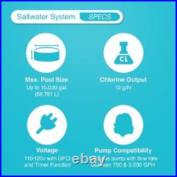 Intex Krystal Clear Saltwater System AboveGround Pools up to 15,000GAL(Open Box) Intex Krystal Clear Saltwater System AboveGround Pools up to 15,000GAL(Open Box)