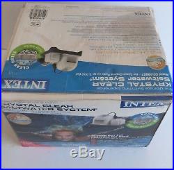 Intex Krystal Clear Saltwater System Above Ground Pool 28667EG 110-120V Open Box