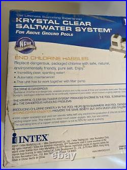 Intex Krystal Clear Saltwater System Filter for 15,000 gal Pools Model 54601EG