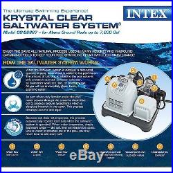 Intex Krystal Clear Saltwater System Swimming Pool Chlorinator withGFCI 28667EG