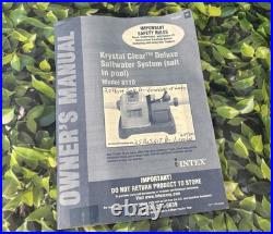 Intex Krystal Clear Saltwater System Up to 15,000? Gallons Model# 8110