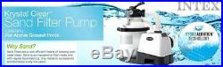 Intex Krystal Clear Sand Filter Pump, Above Ground Pools 10-inch 110-120V GFCI