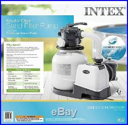 Intex Krystal Clear Sand Filter Pump for Above Ground Pools 10-16inch 110-120V