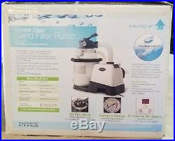 Intex Krystal Clear Sand Filter Pump for Above Ground Pools, 10-inch, 110-120V