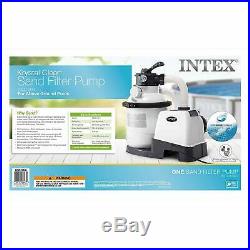 Intex Krystal Clear Sand Filter Pump for Above Ground Pools, 10-inch, 110-120V w