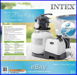 Intex Krystal Clear Sand Filter Pump for Above Ground Pools, 12-inch, 110-120V w