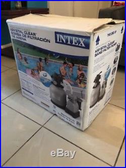 Intex Krystal Clear Sand Filter Pump for Above Ground Pools 16 3000-GPH GFCI