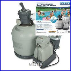 Intex Krystal Clear Sand Filter Pump for Above Ground Pools, 16-inch