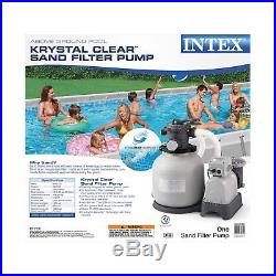 Intex Krystal Clear Sand Filter Pump for Above Ground Pools, 16-inch, 110-120