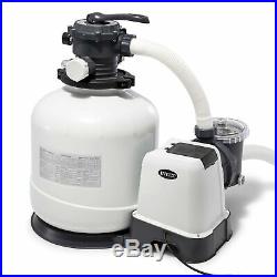Intex Krystal Clear Sand Filter Pump for Above Ground Pools, 16-inch, 110-120v