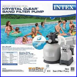 Intex Krystal Clear Sand Filter Pump for Above Ground Pools 16inch 110-120V/GFCI