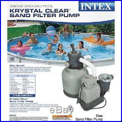 Intex Krystal Clear Sand Filter Pump for Above Ground Pools, 2800 GPH Pump Flow