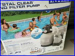 Intex Krystal Clear Sand Filter Pump for Above Ground Pools 3000 GPH Flow