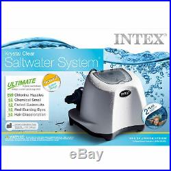 Intex Krystal Clear Swimming Pool Saltwater System & 2800 GPH Sand Filter Pump