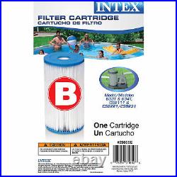 Intex Pool Easy Set Type B Replacement Filter Pump Cartridge (12 Pack) 29005E