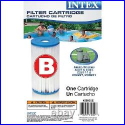 Intex Pool Easy Set Type B Replacement Filter Pump Cartridge 29005E (6 Pack)