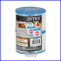 Intex PureSpa Type S1 Easy Set Pool Filter Cartridges (12 Filters) 29001E New