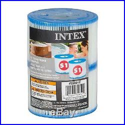 Intex PureSpa Type S1 Filter Cartridge Spa Replacement Cartridges 12 Pack