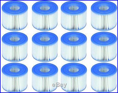 Intex PureSpa Type S1 Replacement Spa Filter Cartridges Case of 12 Model 29001E