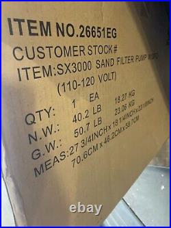 Intex SX3000 120-Volt Above Ground Pool Krystal Clear Sand Filter Pump 26651EG