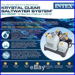 Intex Salt Water Krystal Clear Filter System Swimming Above Ground Pools Pump