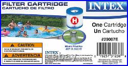 Intex Swimming Pool Easy Set Filter Cartridge Replacement Type H (12 Pack)