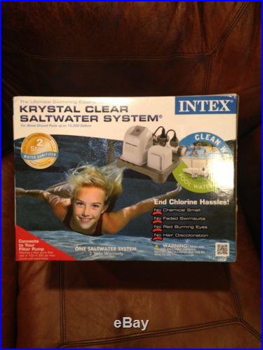 Intex The Ultimate Swimming Experience Krystal Clear Saltwater Pool System NIB