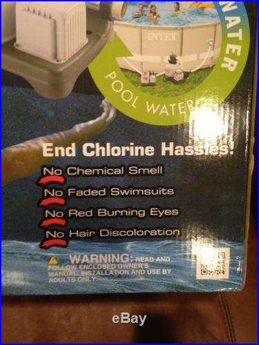 Intex The Ultimate Swimming Experience Krystal Clear Saltwater Pool System NIB