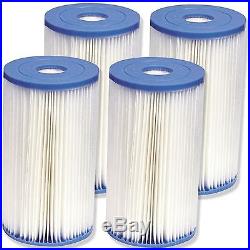 Intex Type B Filter Cartridge for Above Ground Swimming Pool Pumps 4 Pack